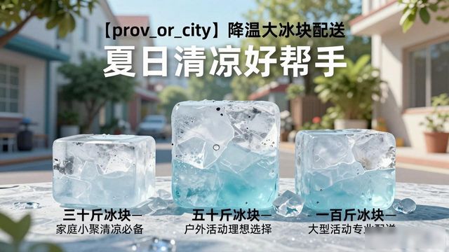 黄埔降温大冰块配送_海鲜排档降温解决方案_高温天气大冰块配送